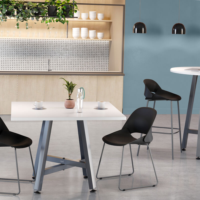 square table in a break room setting image number null